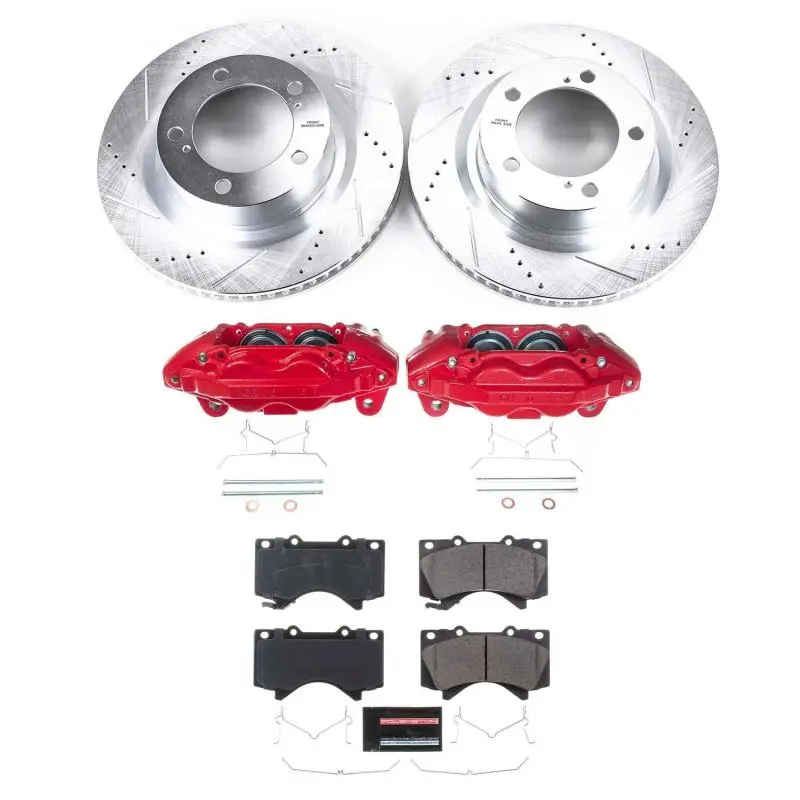 Power Stop 15-21 Toyota Tundra Front Z36 Truck And Tow Kit With Cals 1
