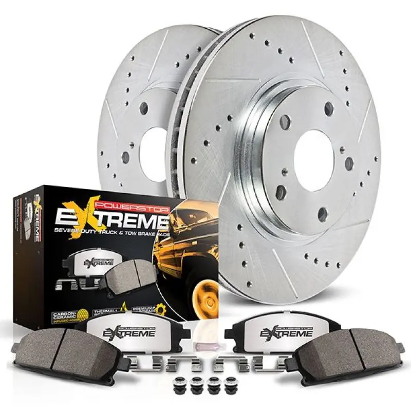 Power Stop 20-21 Gmc Sierra 3500 Hd Front Z36 Truck And Tow Brake Kit 1