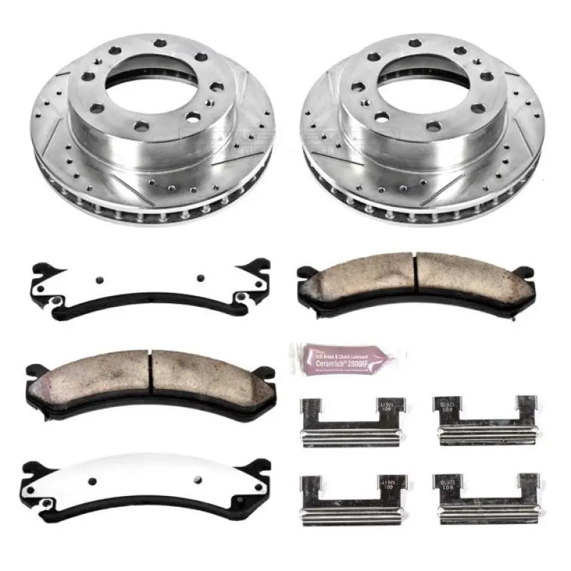 Power Stop Z36 Front Truck And Tow Brake Kit For 2000–2005 Cadillac Deville – Front Brake System 1
