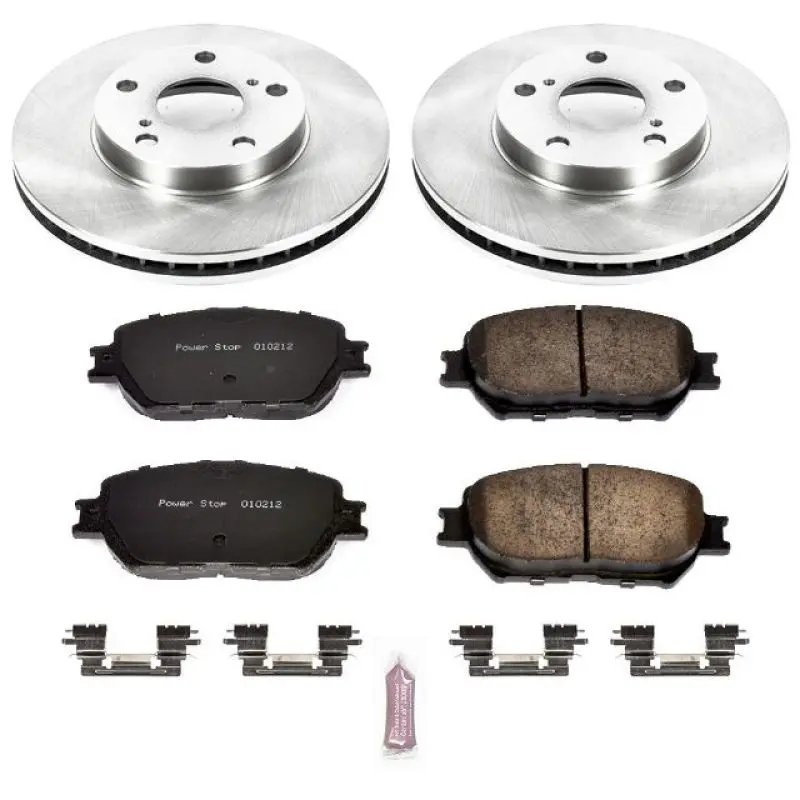 Powerstop Front Autospecialty Brake Kit Z17 Evolution Plus Ceramic Pads 02-06 Toyota Camry 1