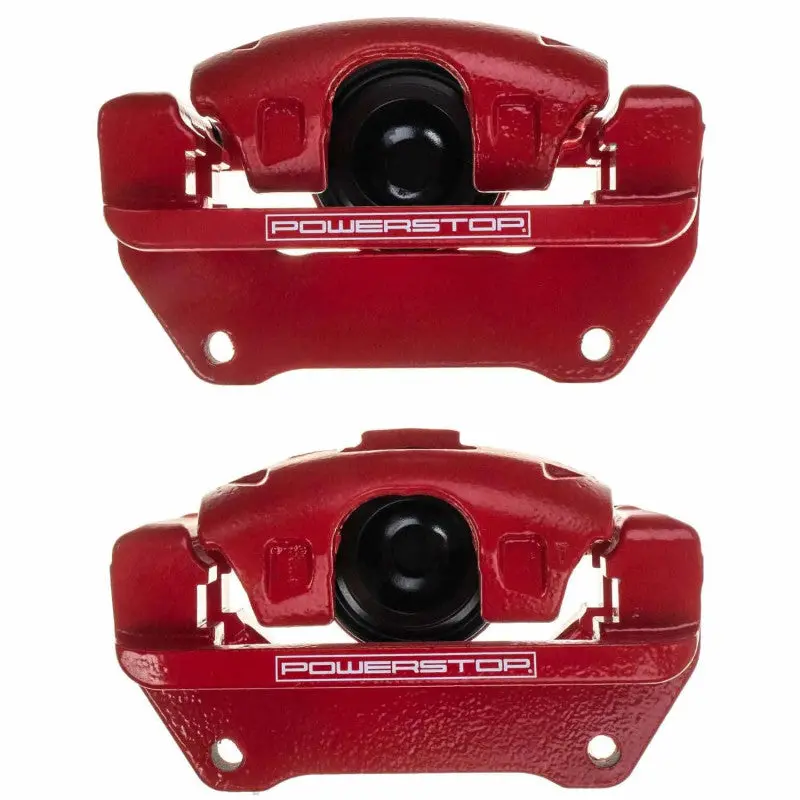 Powerstop Front Red Caliper Pair With Bracket For 07-18 Jeep Wrangler Jk 2