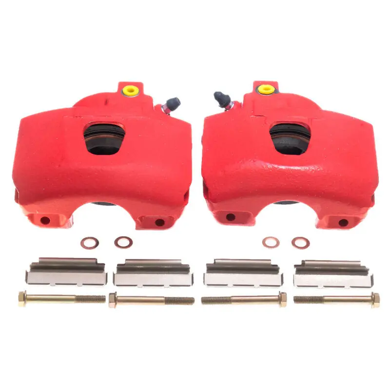 Powerstop Front Red Calipers Pair For 94-96 Ford Bronco 1