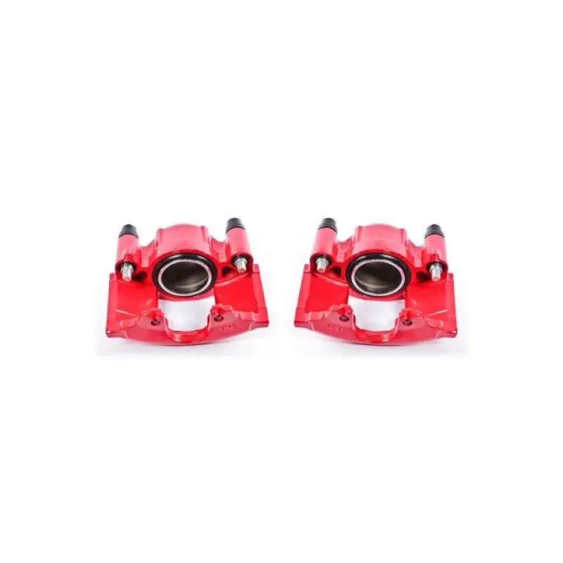 Powerstop Front Red Calipers W/O Brackets For 90-93 Cadillac Commercial Chassis - Pair 1