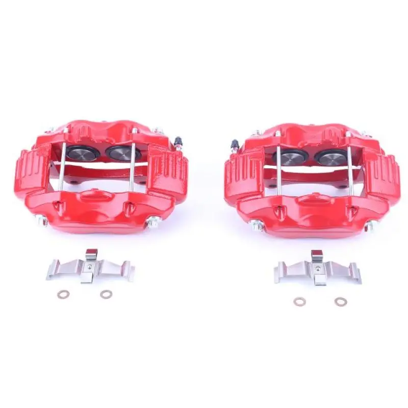 Powerstop Front Red Calipers W/O Brackets Pair Chrysler 300 05-10 1