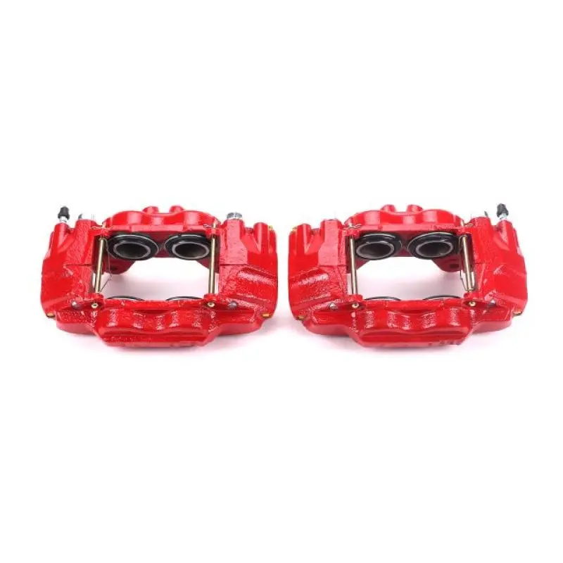 Powerstop Front Red Calipers W/O Brackets Pair For 03-09 Lexus Gx470 1