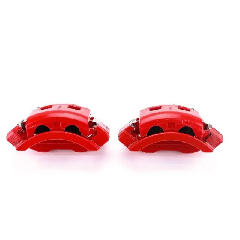 Powerstop Front Red Calipers With Brackets - Pair For 00-01 Dodge Ram 1500 1