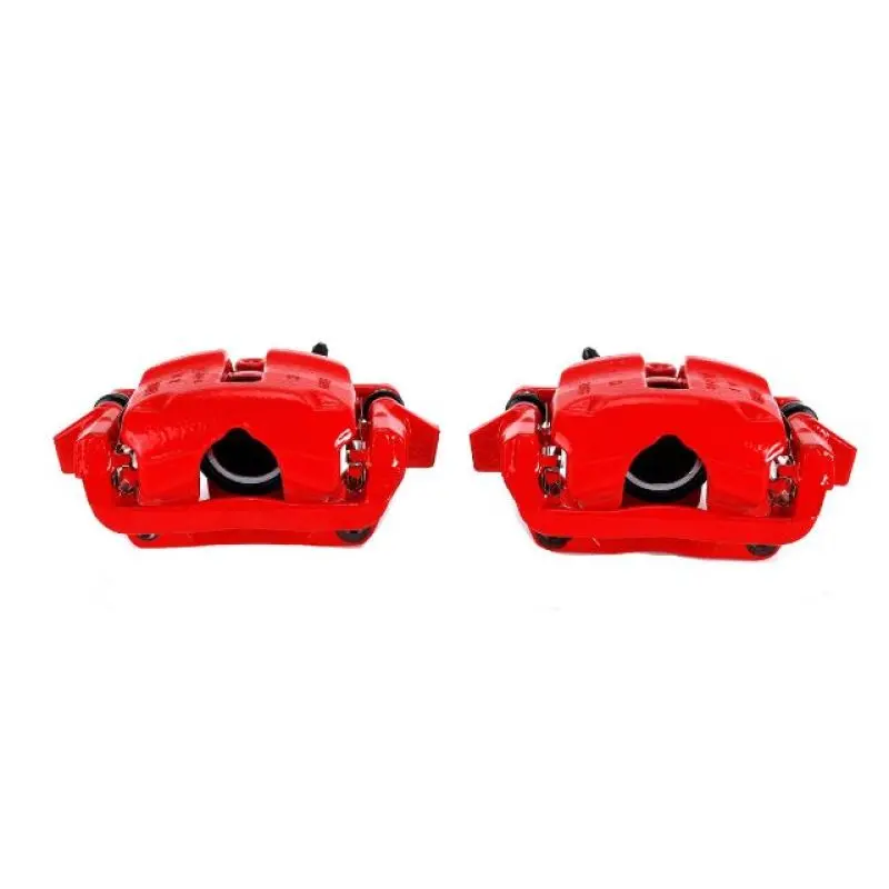 Powerstop Front Red Calipers With Brackets Pair For 07-16 Mini Cooper 1