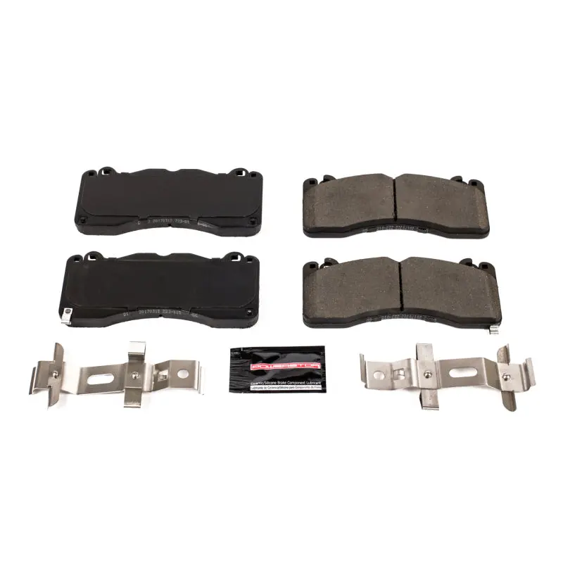 Powerstop Front Z23 Evolution Sport Brake Pads W/Hardware For 15-23 Ford Mustang Ecoboost Gt Bullitt Mach 1 1