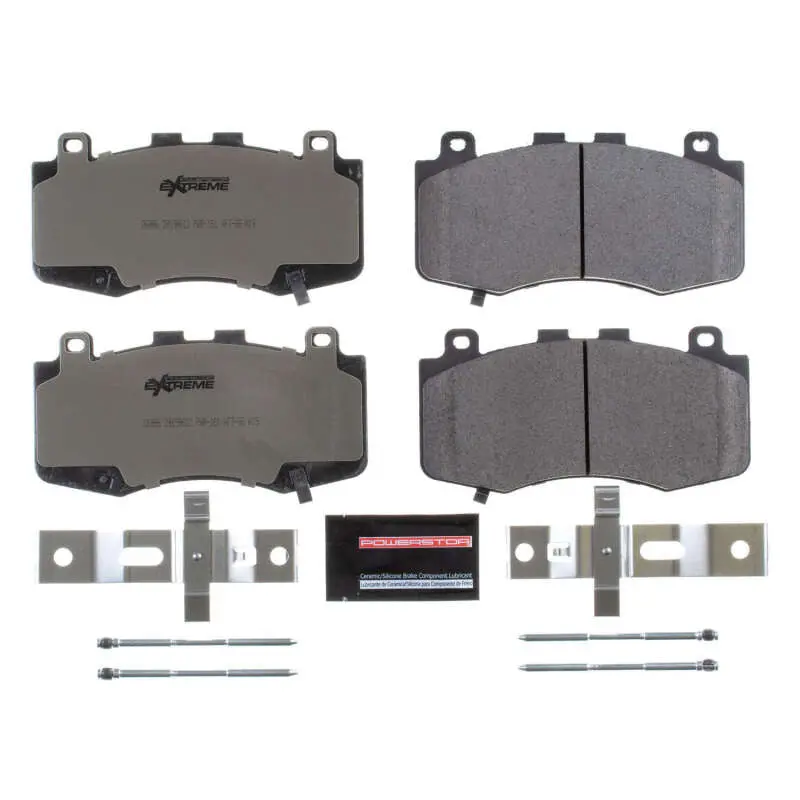 Powerstop Front Z26 Extreme Street Brake Pads With Hardware For 2018-2019 Jeep Grand Cherokee 1