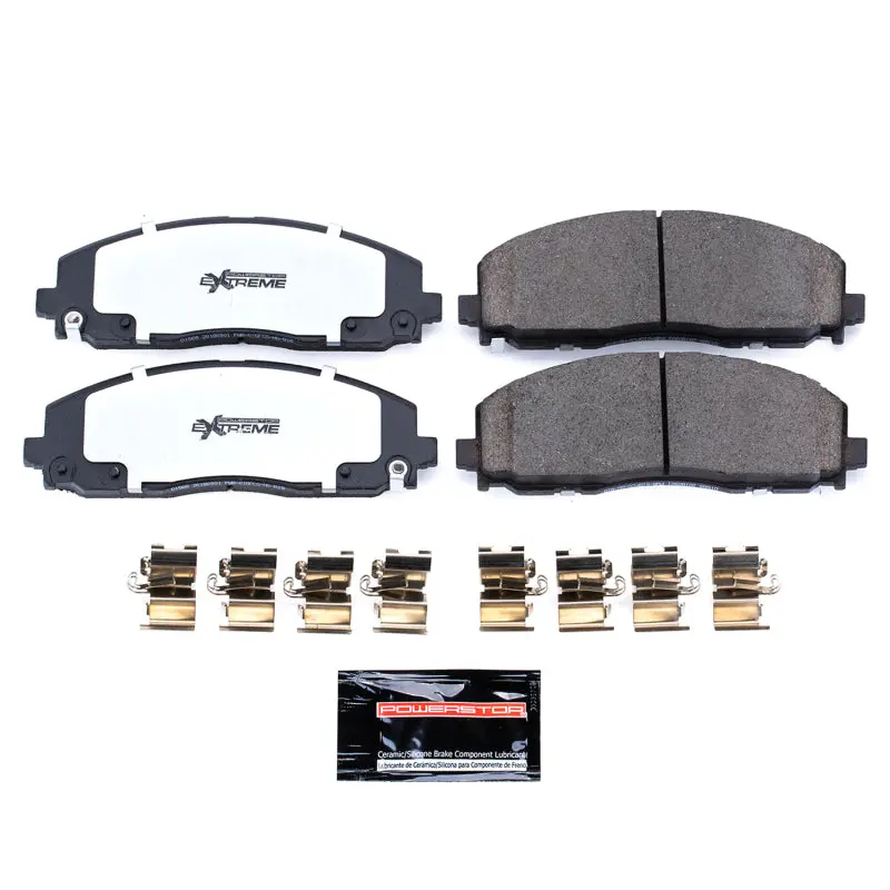 Powerstop Front Z36 Truck & Tow Brake Pads With Hardware For 2017-2024 Chrysler Pacifica 1
