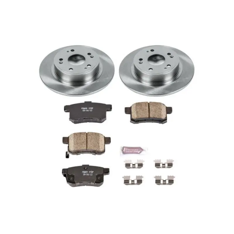 Powerstop Rear Brake Kit Z17 Ceramic Pads 11-14 Acura Tsx 1