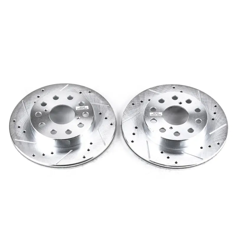 Powerstop Rear Drilled & Slotted Rotors For 91-95 Toyota Mr2 - Pair 1