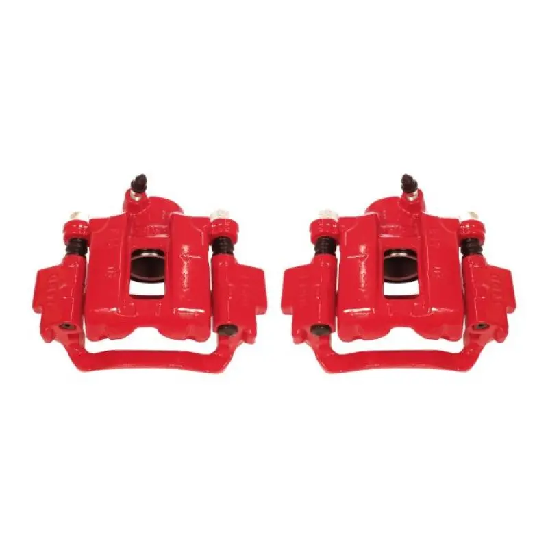 Powerstop Rear Red Calipers W/Brackets Pair For Lexus Gx460 2010-2018 1