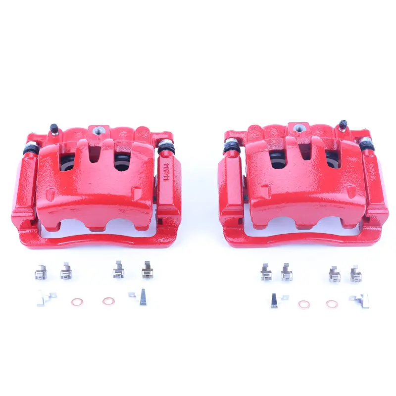 Powerstop Rear Red Calipers With Brackets For 05-07 Ford F-250 Super Duty - Pair 1