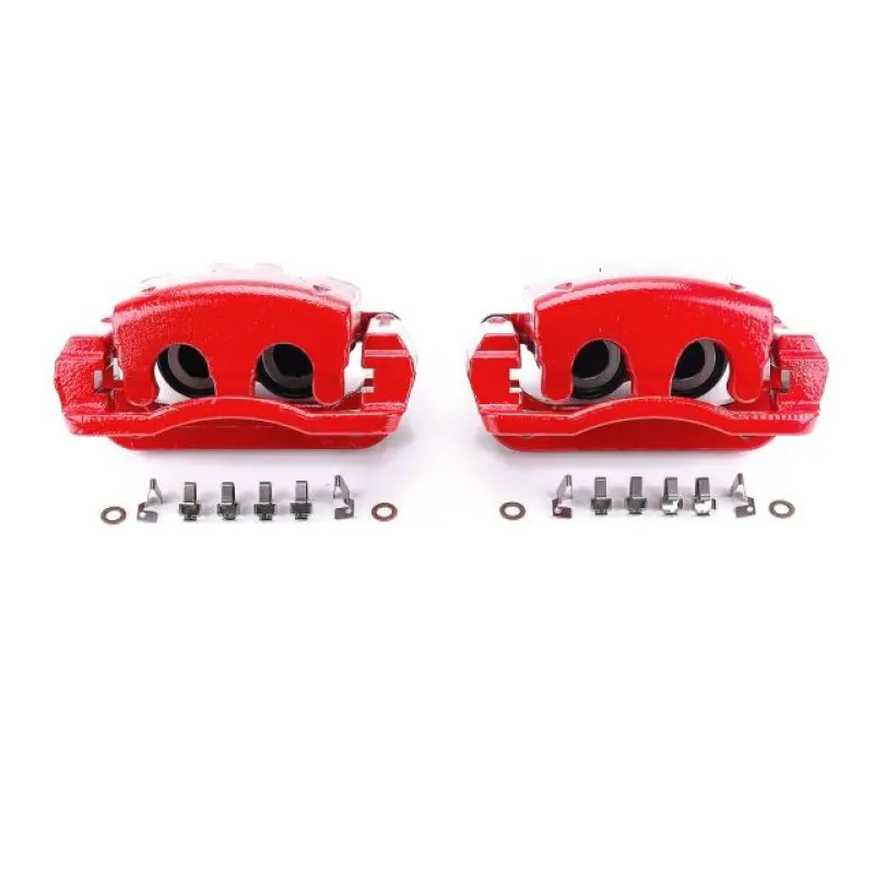 Powerstop Rear Red Calipers With Brackets For 05-07 Ford F-250 Super Duty - Pair 2