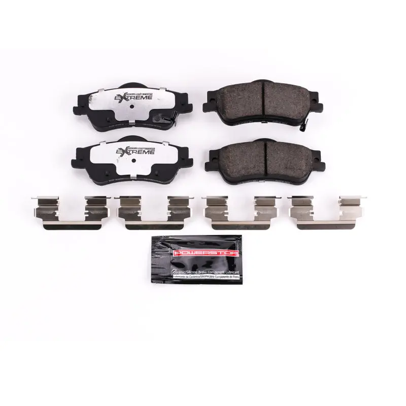 Powerstop Rear Z26 Extreme Street Brake Pads With Hardware For 11-17 Chevrolet Caprice Ppv And 14 Chevrolet Ss Base 1