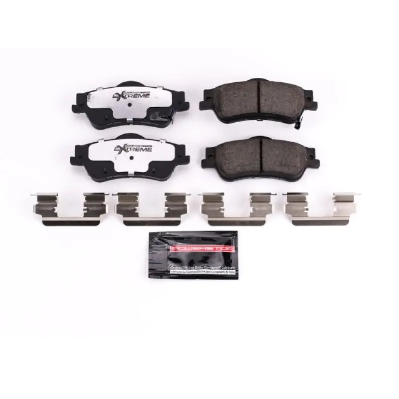 Powerstop Rear Z26 Extreme Street Brake Pads With Hardware For 11-17 Chevrolet Caprice Ppv And 14 Chevrolet Ss Base 2