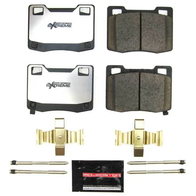 Powerstop Rear Z26 Street Brake Pads With Hardware For 20-21 Ford Mustang Mach 1 And Shelby Gt500 1