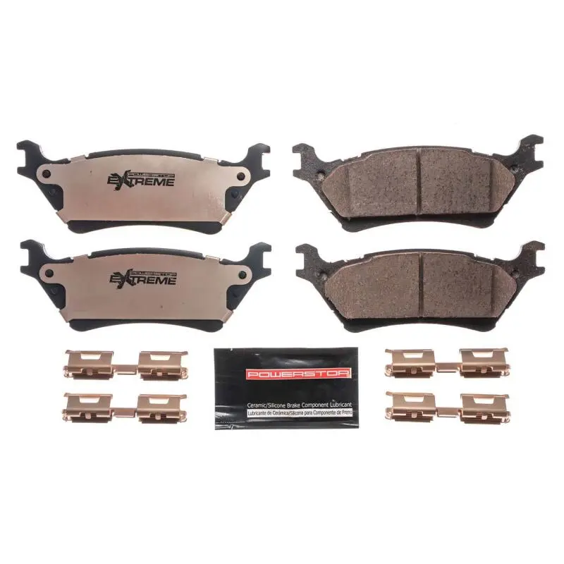 Powerstop Rear Z36 Truck & Tow Brake Pads With Hardware For 12-19 Ford F-150 2