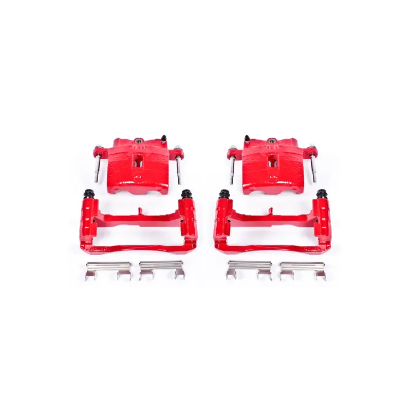 Powerstop Red Calipers With Brackets - 02-06 Cadillac Escalade Front Or Rear Pair 1