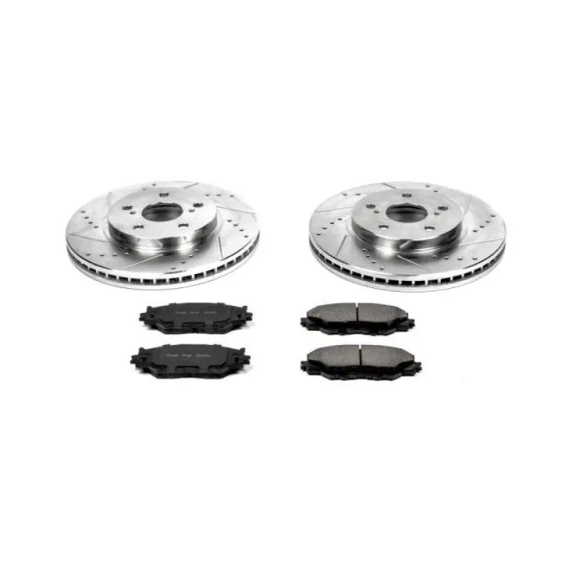 Powerstop Z23 Evolution Sport Brake Kit For 06-15 Lexus Is250 Front 1