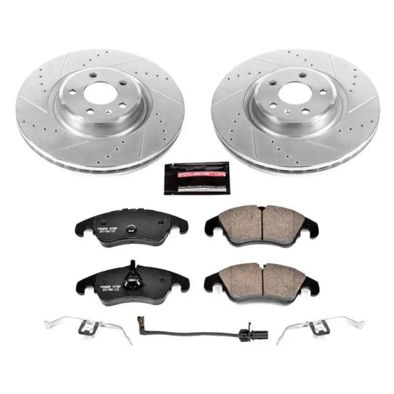 Powerstop Z23 Evolution Sport Brake Kit For 14-18 Audi A6 Front Upgrade 1
