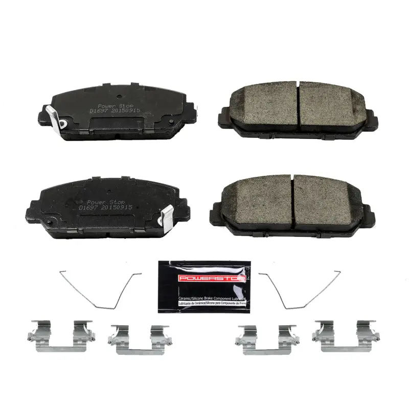 Powerstop Z23 Evolution Sport Brake Pads With Hardware For 16-19 Acura Ilx 1