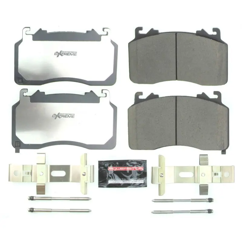 Powerstop Z26 Extreme Street Brake Pads With Hardware For 2020-2022 Ford Mustang Shelby Gt500 And 2021 Ford Mustang Mach 1 1