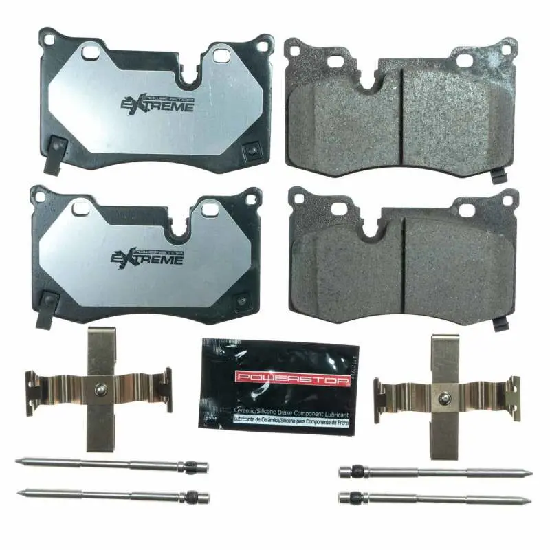 Powerstop Z26 Extreme Street Brake Pads With Hardware For 2020-2024 Chevrolet Corvette C8 Base 1