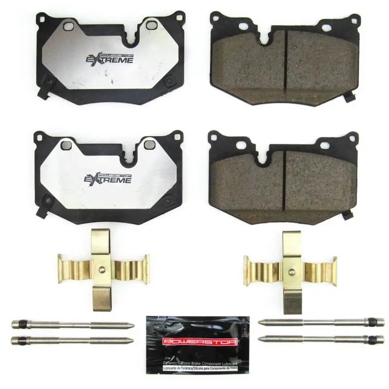Powerstop Z26 Extreme Street Brake Pads With Hardware For 2020-2024 Chevrolet Corvette C8 Z51 1