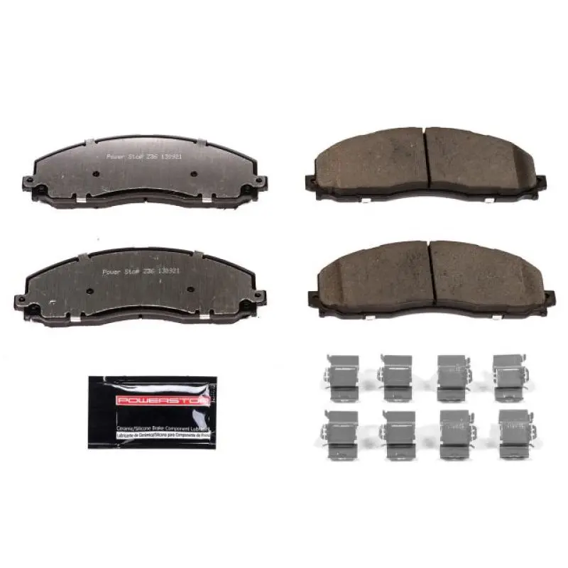 Powerstop Z36 Truck & Tow Brake Pads W/Hardware For 12-19 Ford F-250 Super Duty 1