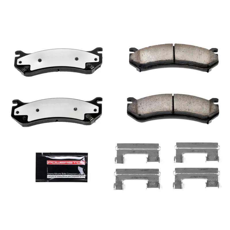 Powerstop Z36 Truck & Tow Brake Pads With Hardware For 02-06 Cadillac Escalade Front Or Rear 1