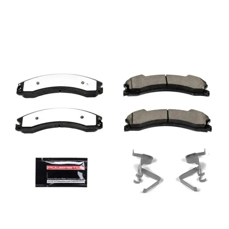 Powerstop Z36 Truck & Tow Brake Pads With Hardware For 12-19 Chevrolet Silverado 2500 Hd Front Or Rear 1