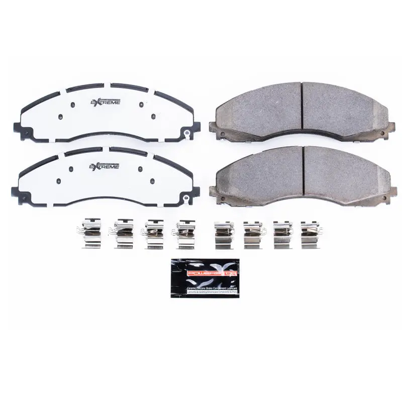Powerstop Z36 Truck & Tow Brake Pads With Hardware For 17-19 Ford F-450 Super Duty 1