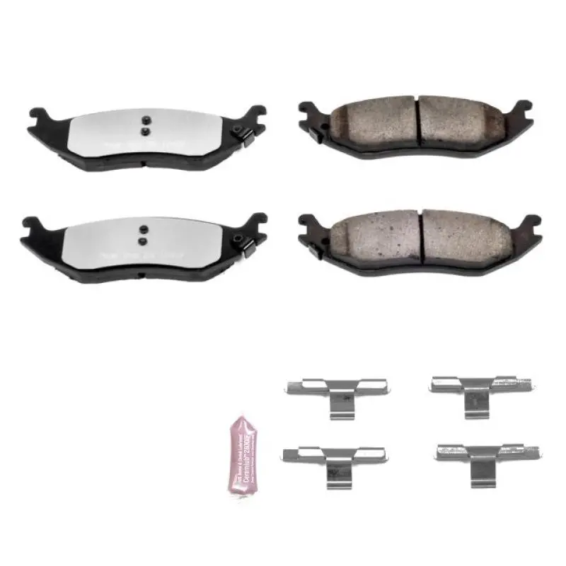 Powerstop Z36 Truck & Tow Rear Brake Pads With Hardware For 07-09 Chrysler Aspen 1