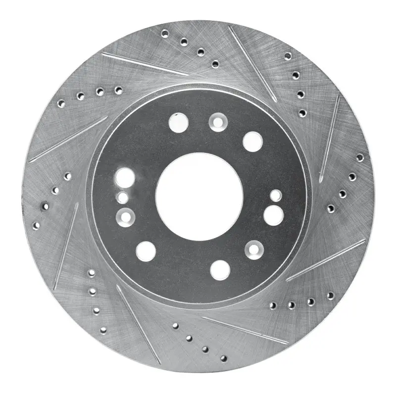 R1 05-19 Chevrolet Silverado 1500 Front Right Drilled And Slotted Brake Rotor 1