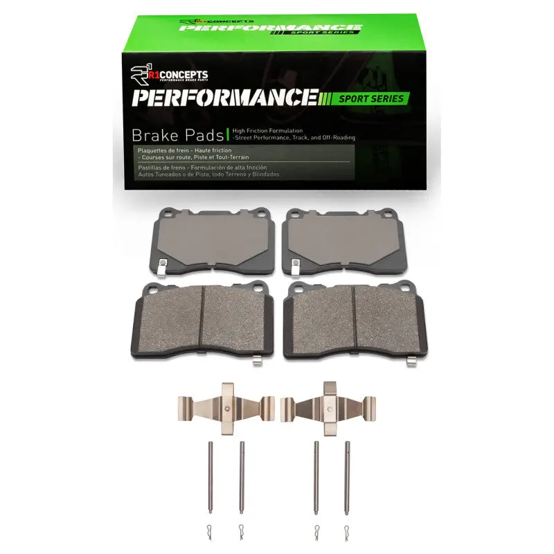 R1 13-17 Subaru Wrx Sti Front R1 Performance Sport Pads And Hardware Kit 1