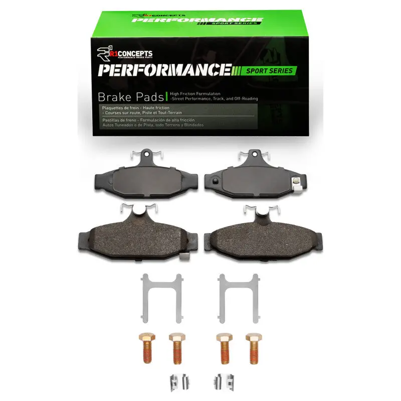 R1 1985-1997 Chevrolet Camaro Rear R1 Performance Sport Pads And Hardware Kit 1