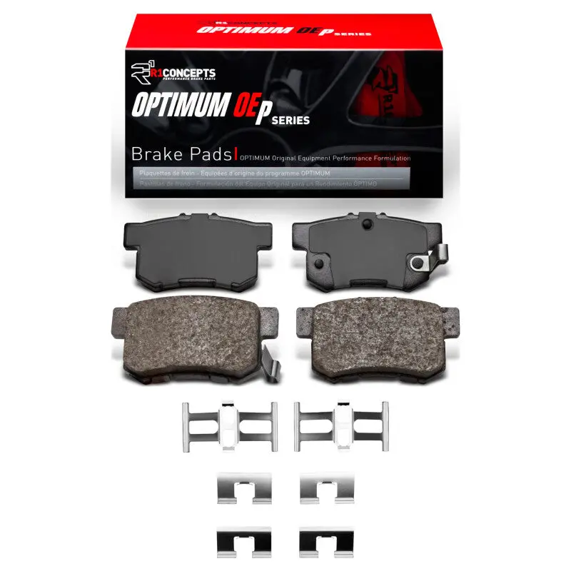 R1 1987-2022 Acura Integra Rear R1 Optimum Oe Pads And Hardware Kit 1