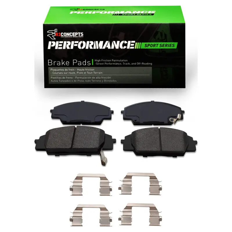 R1 2000-2011 Acura Rsx Front R1 Performance Sport Pads And Hardware Kit 1