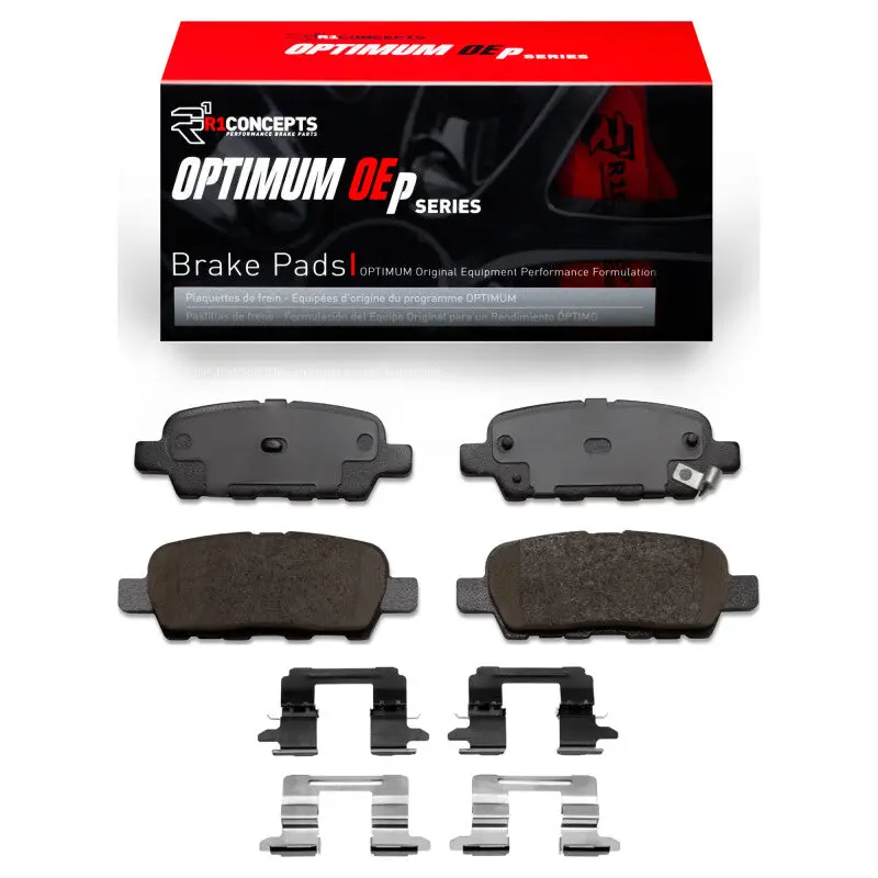 R1 2002-2025 Infiniti M37 Rear R1 Optimum Oe Pads And Hardware Kit 1