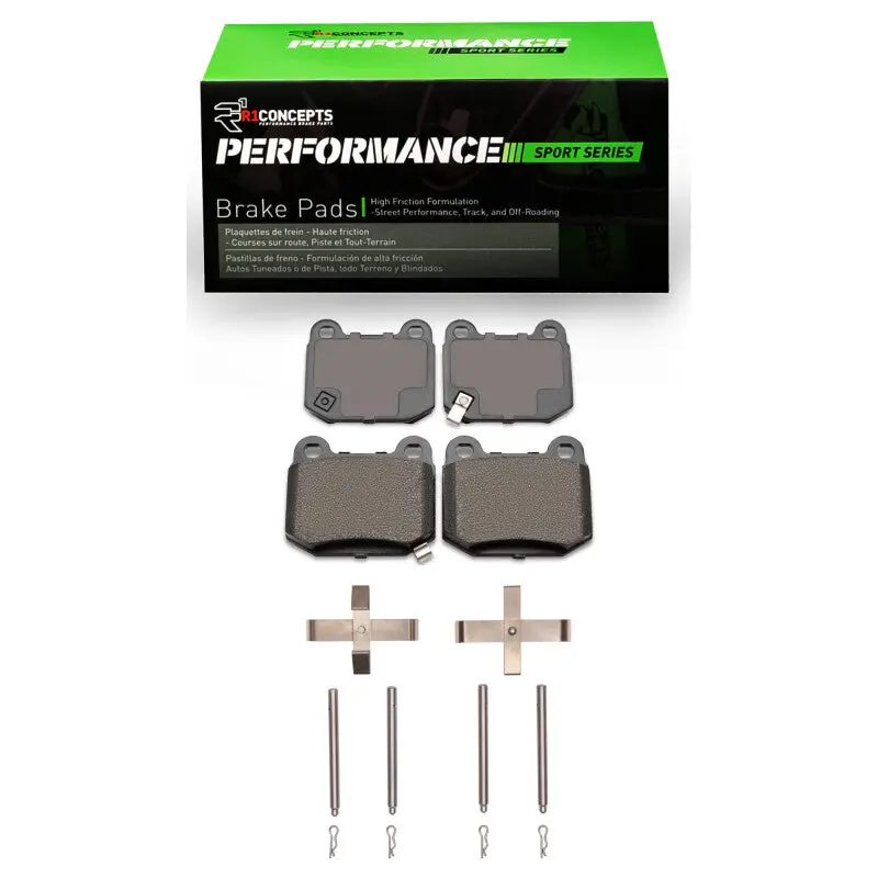 R1 2003-2025 Infiniti G35 Rear R1 Performance Sport Pads And Hardware Kit 1