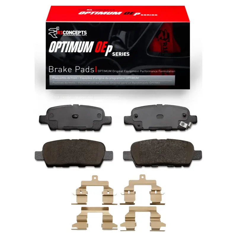 R1 2008-2013 Nissan Rogue Rear R1 Optimum Oe Pads And Hardware Kit 1