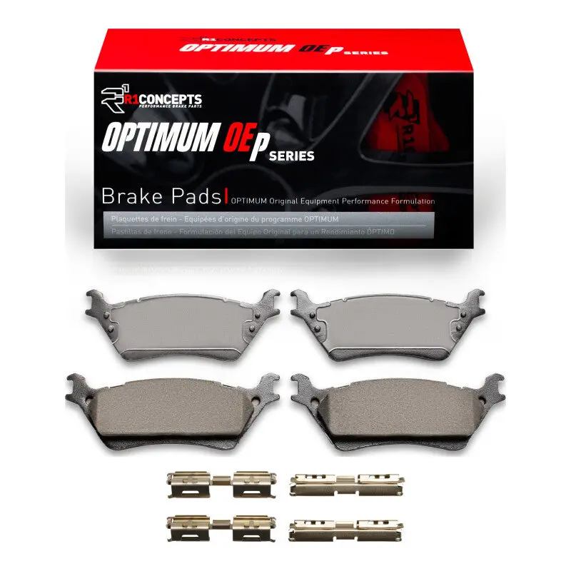 R1 2012-2020 Ford F-150 Rwd Rear R1 Optimum Oe Pads And Hardware Kit 1