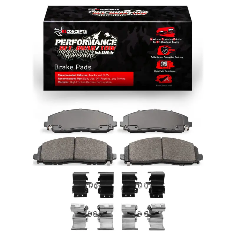 R1 2012-2025 Chrysler Town & Country Front Off-Road/Tow Brake Pads 1