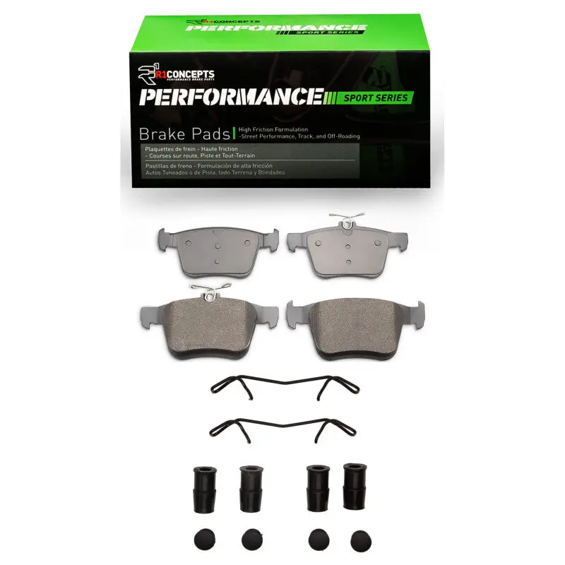 R1 2015-2025 Audi A3 Quattro Rear R1 Performance Sport Pads And Hardware Kit 1