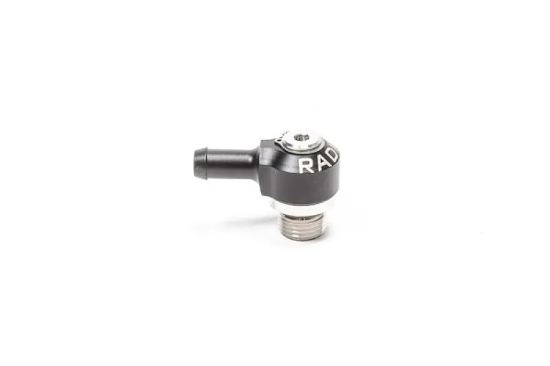 Radium Engineering 6An Orb Swivel Banjo To 8.5Mm Barb Fitting 90 Degree Stainless Steel And Aluminum Construction 1