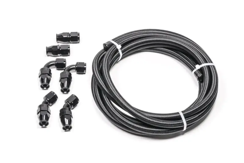 Radium Engineering 8An Universal Diy Ptfe Hose Kit - Black With 14.7 Feet Of Hose And Multiple Hose Ends 1