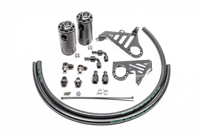 Radium Engineering Dual Catch Can Kit Fluid Lock 2015-18 Ford Focus St 1
