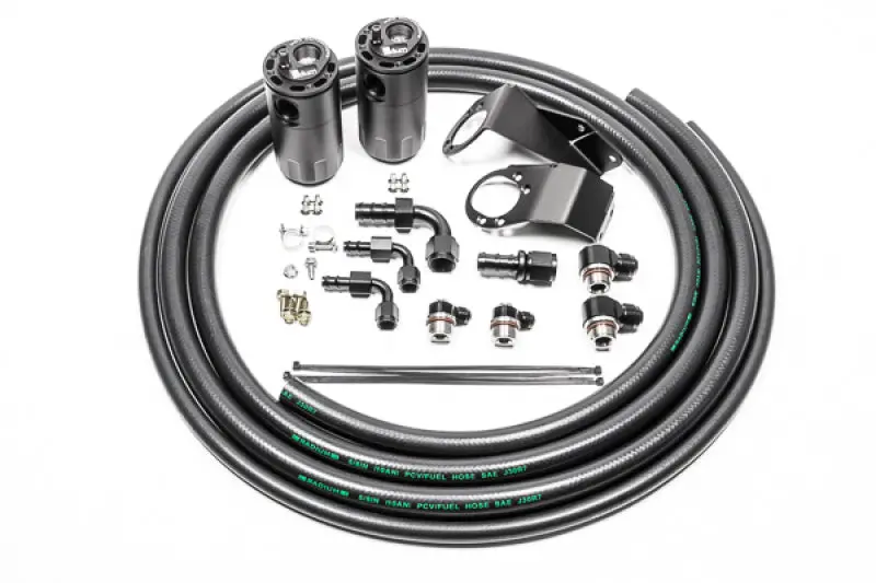 Radium Engineering Dual Catch Can Kit For 89-94 Nissan S13 - Fluid Lock, Fits 240Sx Base, Le, Se, Xe 1